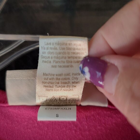 Mc Sportswear Womens T-Shirt Pink Size Small Algodon Blend Long Sleeve Pullover - Picture 8 of 12